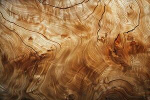 Closeup of intricate wood texture with natural grain patterns and knots photo