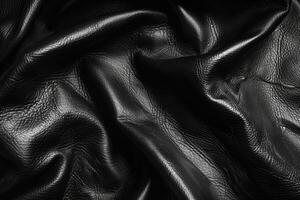 de cerca de negro cuero textura foto