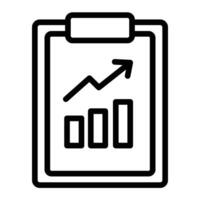 Data Analytics Line Icon Design vector