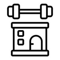 Gym Line Icon Design vector