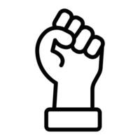 Hand Line Icon Design vector