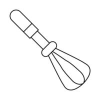 Whisk Line Icon Design vector