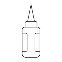 Ketchup Line Icon Design vector