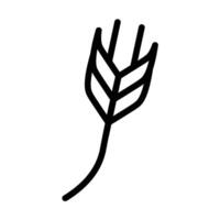 wheat Line Icon Design vector