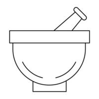 Mortar Line Icon Design vector