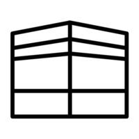 kaaba Line Icon Design vector