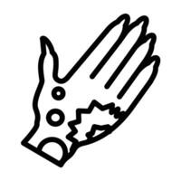 henna designs Line Icon Design vector