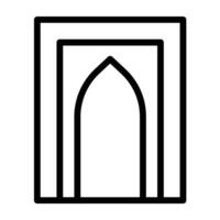 mahrab Line Icon Design vector