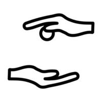 sadqa Line Icon Design vector