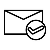 Email Line Icon design vector