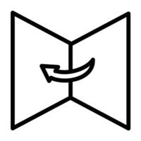 Open Line Icon design vector