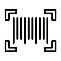 Barcode Line Icon design vector