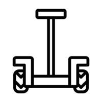 Segway Line Icon Design vector