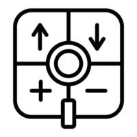 Swot Analysis Line Icon Design vector