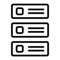 Backlog Line Icon Design vector