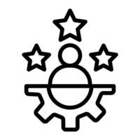 Successful Line Icon Design vector