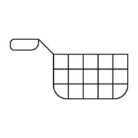 Deep Fryer Line Icon Design vector