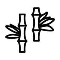 bamboo Line Icon Design vector