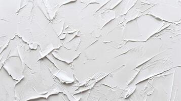 White painted wall texture with cracks and scratches. Abstract background for design. photo