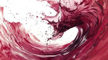 Splash of wine on a white background. photo