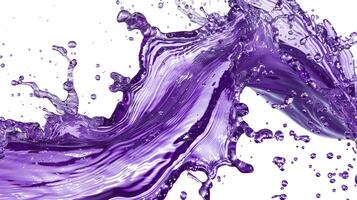 Splash of lavender hydrolate on a white background. photo