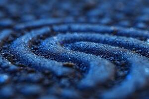 Abstract Macro Shot of Water Droplets on Blue Textured Surface - Stock Photography for Backgrounds and Design photo