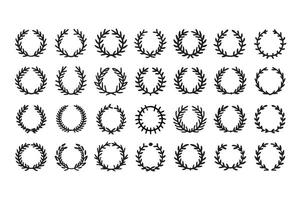 Wreath Monogram Clean and Simple vector