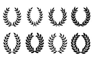 Wreath Laurel Silhouette of Elegant Collection.eps vector