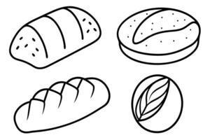 Bread Line Art Modern Elegant and Stylish Illustrations vector