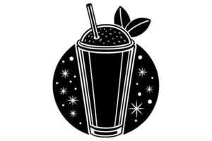 smoothie Illustration and Line art eps vector