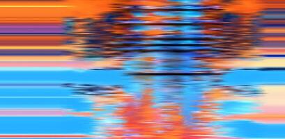 Trendy glitch pattern on dark background. Abstract geometric elements vector
