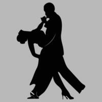 dance the tango flat design vector