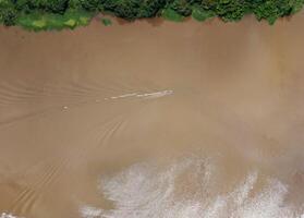 aerial view using a drone of the jungle of Borneo photo
