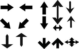 Collection of arrow sign of various shape vector