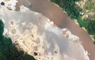 aerial view using a drone of the jungle of Borneo photo