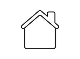 Icon a house representation, isolated against a clean background. This simple symbol evokes a sense of warmth and security, embodying the concept of home. vector