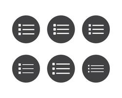 Hamburger menu icon, buttons for website, UI navigation, mobile app, presentation. design elements and user Interface icons. vector
