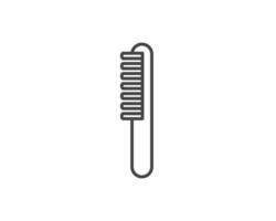 graphic icons of beauty in the form of combs for massage or darsonval procedures. vector