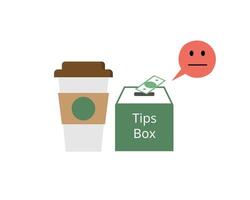 tip creep or tipping fatigue are making more customers tired of the pressure to tip vector