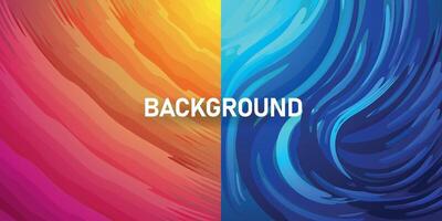 background with fusion of vibrant waves of color in red and blue tones vector