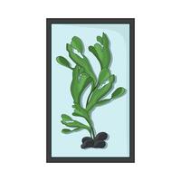 illustration of seaweed vector