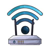 Illustration of wifi router vector