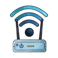 Illustration of wifi router vector