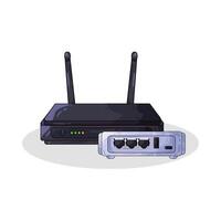 Illustration of wifi router vector