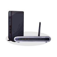 Illustration of wifi router vector