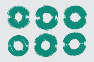 abstract oval shape with grunge texture vector