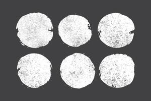 abstract oval shape with grunge texture inside vector