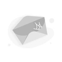 blank page, no message or information yet concept illustration flat design. simple modern graphic element for empty state ui, infographic, icon vector