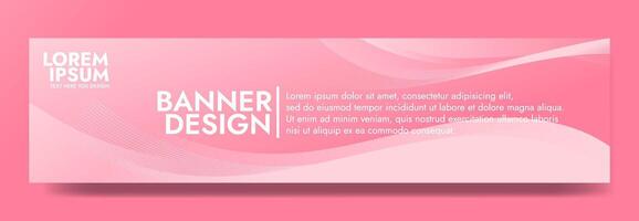 This pink gradient wave template banner adds a dynamic look to headers, promotional banners, and graphic elements. Perfect for modern designs vector