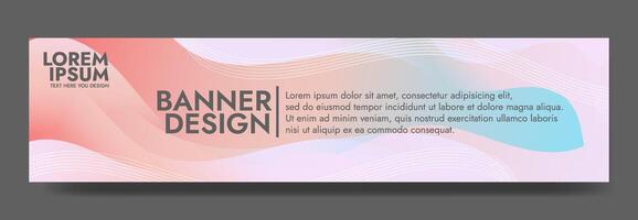 Create stunning visuals with this smooth pink and blue gradient wave banner. Perfect for headers, promotional banners, and dynamic graphic design vector